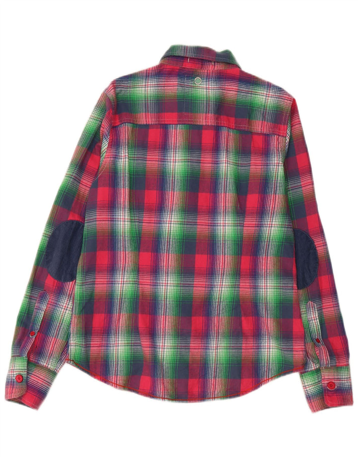 Camisa Superdry para mujer Reino Unido 44 Algodón a cuadros rosa grande
