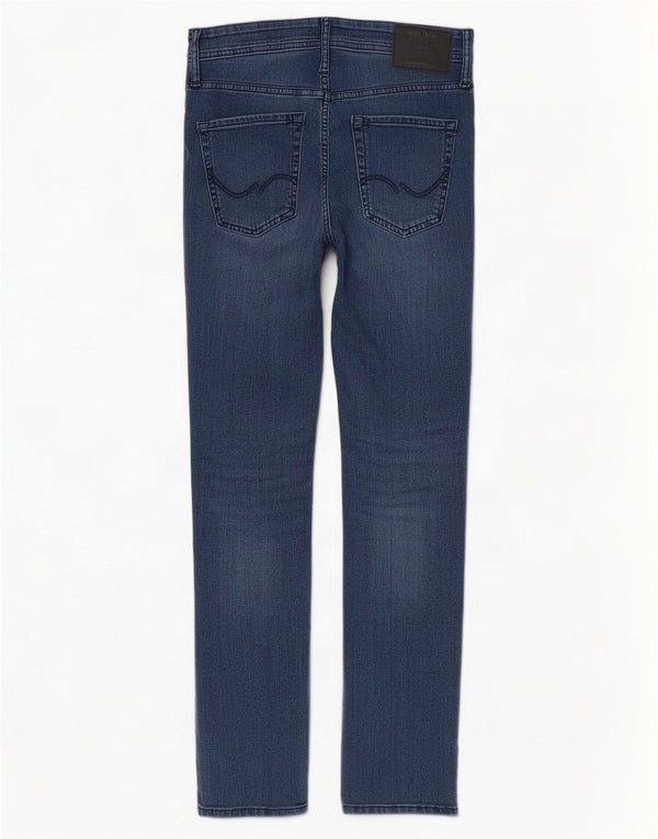Jack & Jones Hombre GLENN Slim Jeans W29 L30 Algodón Azul Marino