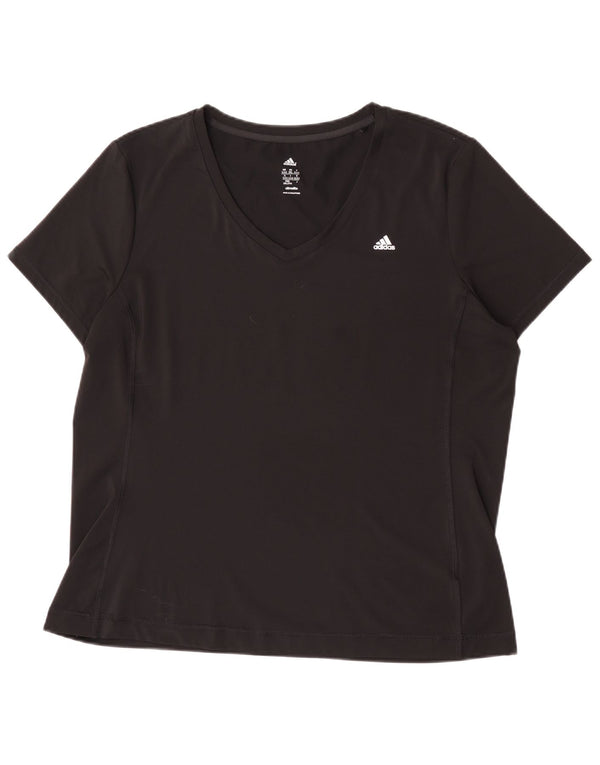 Adidas Mujer Climalite Camiseta Top UK 24/26 2XL Negro