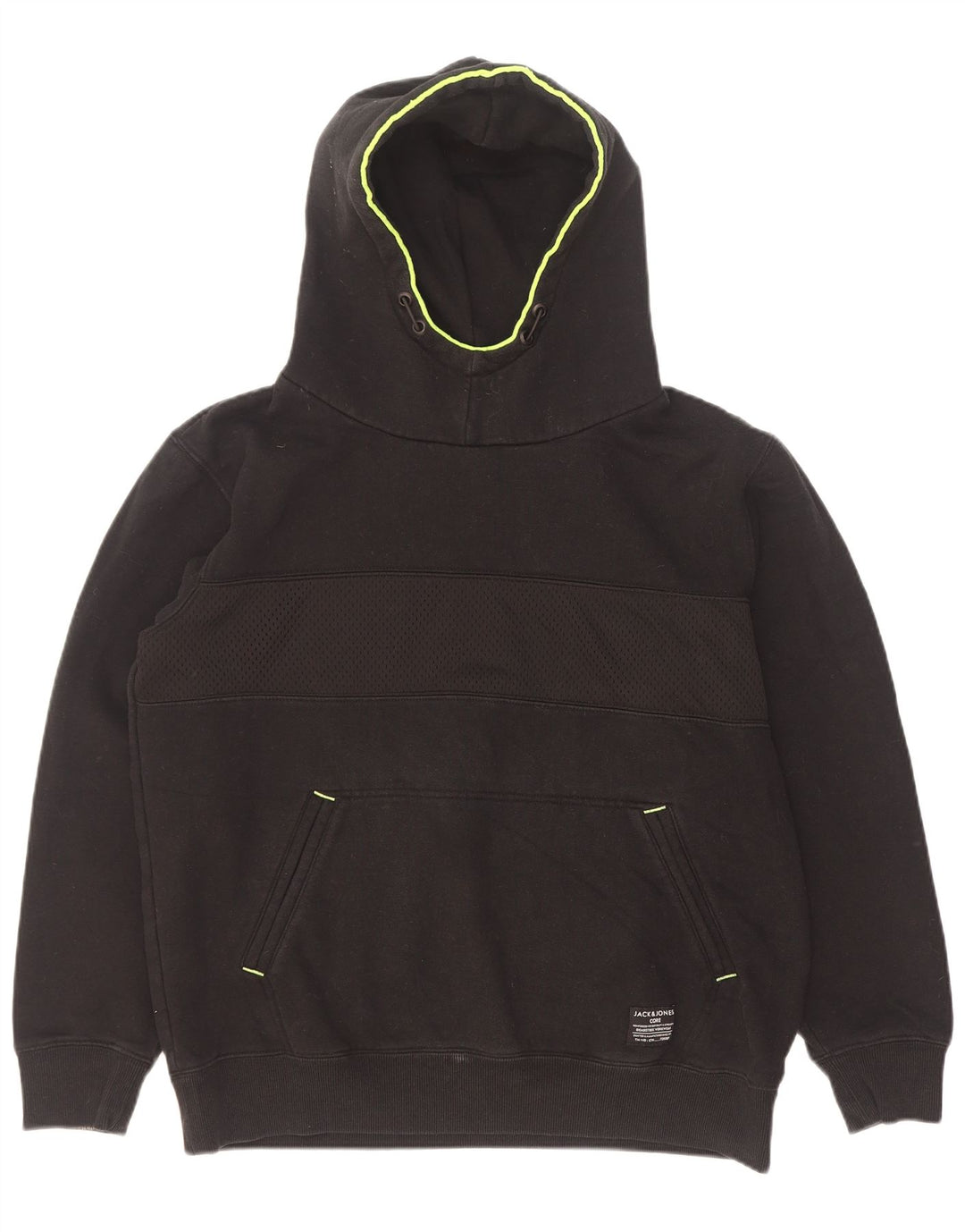 Jack & Jones Hombre Sudadera con Capucha Jumper XL Negro Poliéster
