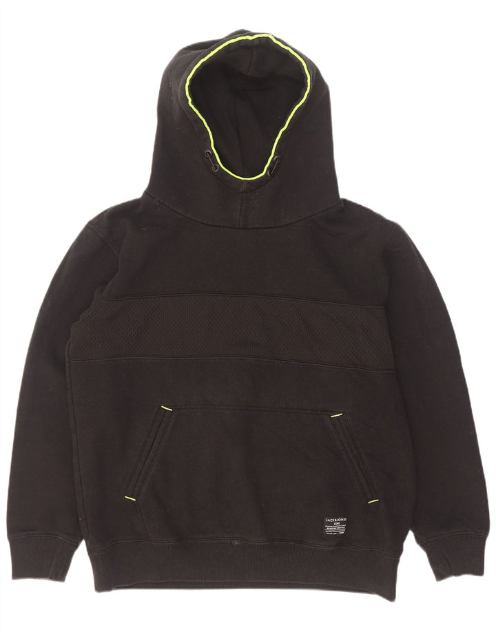 Jack & Jones Hombre Sudadera con Capucha Jumper XL Negro Poliéster