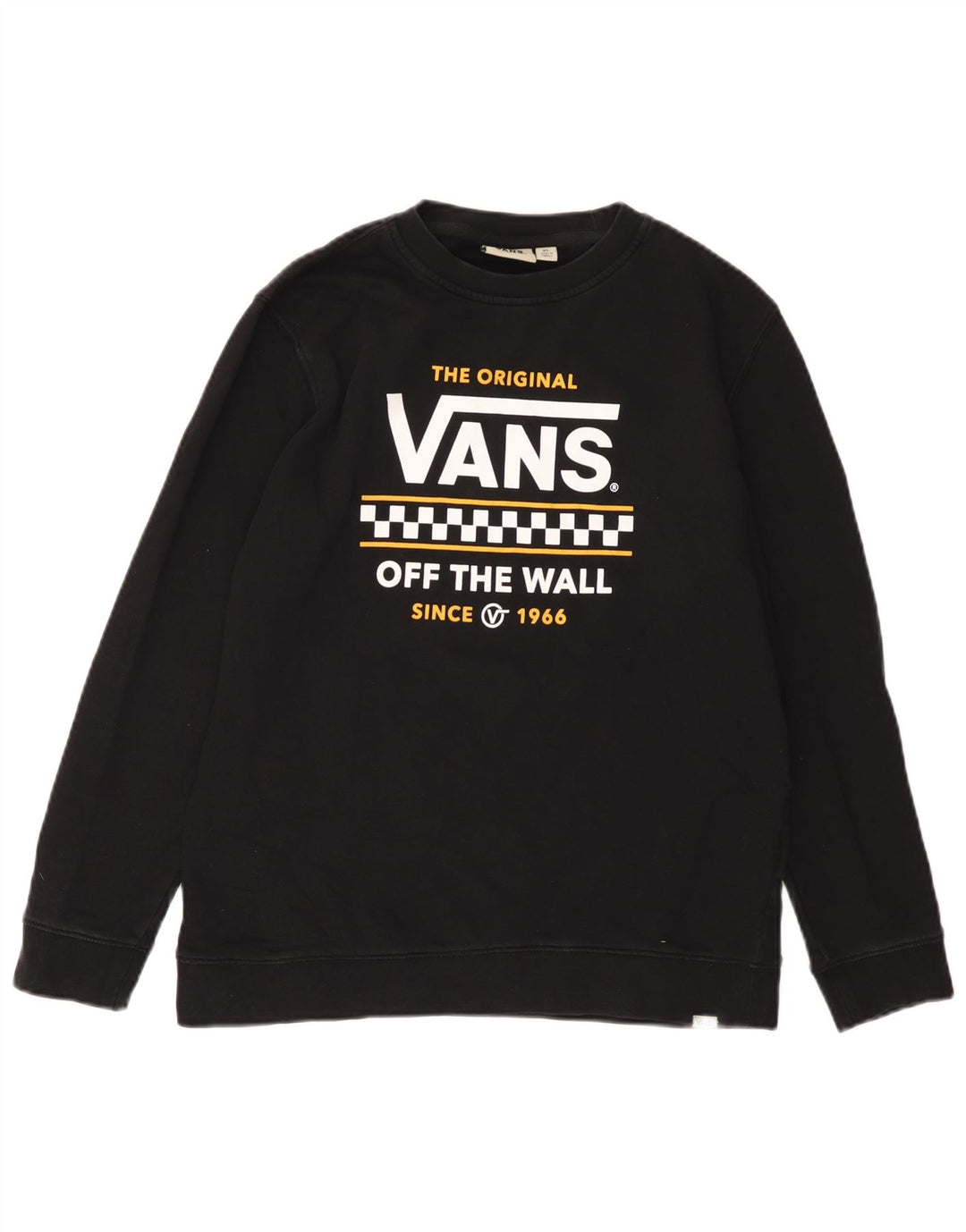 VANS Sudadera con gráfico Off The Wall para Mujer Jersey UK 40 XL Algodón Negro