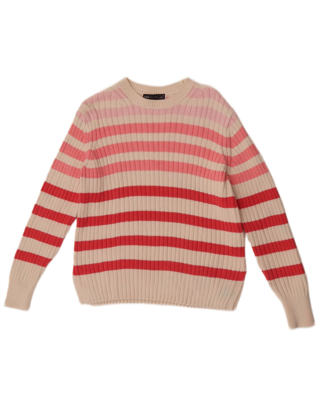 Marks & Spencer Jersey con cuello barco para mujer, talla 40, talla M, multicolor