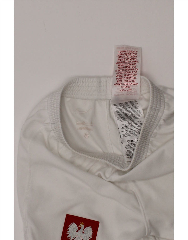 Nike Pantalones cortos deportivos con gráficos para niños 5-6 años Mediano Blanco Poliéster