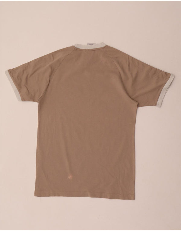 Adidas Camiseta Hombre Top Small Marrón Algodón Retro