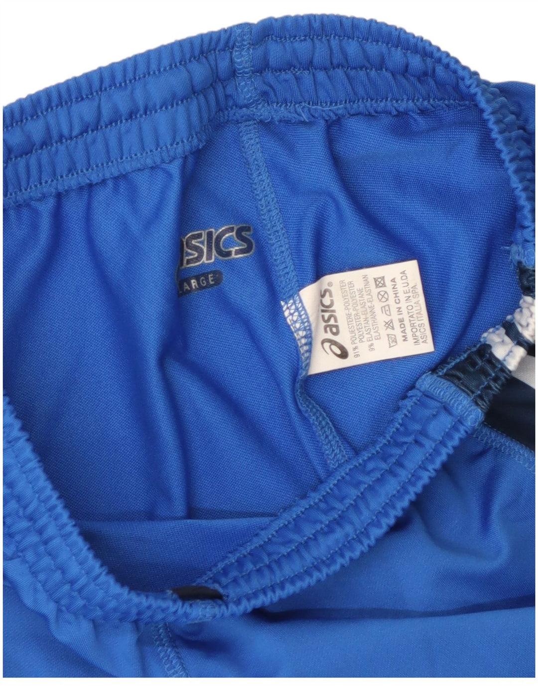 Asics - Pantalones cortos deportivos para hombre, poliéster, color azul grande