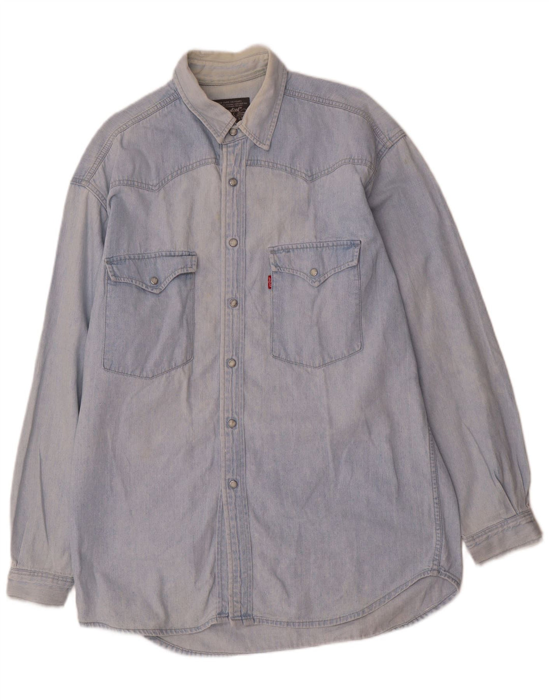 Levi's Hombre Camisa Vaquera De Algodón Azul Medio