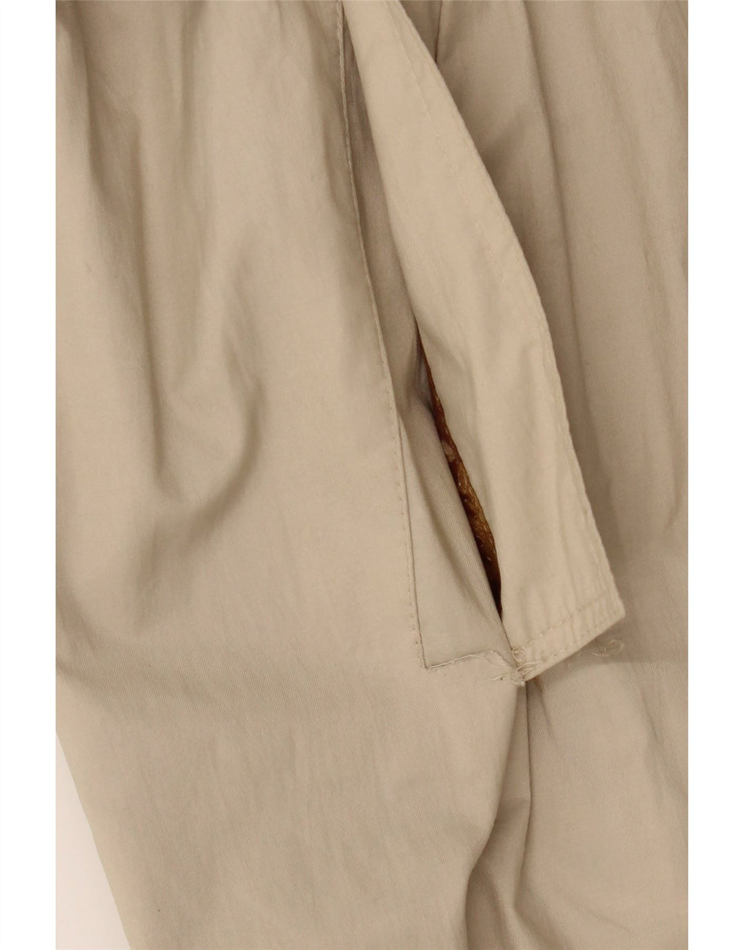 ST MICHAEL Womens Trench Coat UK 16 Large Beige Colourblock Cotton Vintage St Michael and Second-Hand St Michael from Messina Hembry 