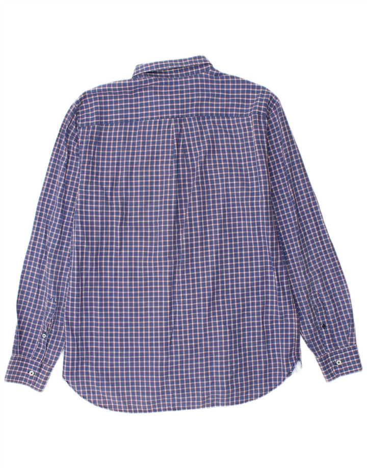 PEPE JEANS Camisa Hombre XL Azul Cuadros Algodón