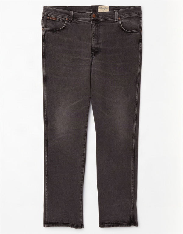 Wrangler Vaqueros rectos Texas para hombre W40 L34 Algodón gris