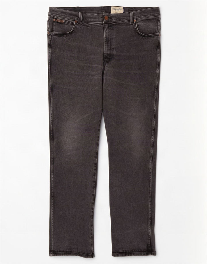Wrangler Vaqueros rectos Texas para hombre W40 L34 Algodón gris
