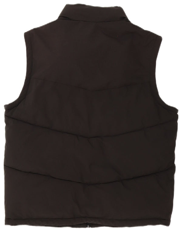 Pull & Bear Chaleco acolchado para hombre UK 38 Medium Negro Poliéster