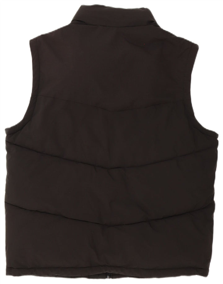 Pull & Bear Chaleco acolchado para hombre UK 38 Medium Negro Poliéster