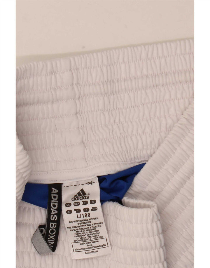 Adidas Hombre Boxeo Deporte Shorts Grande Azul Colorblock Poliéster