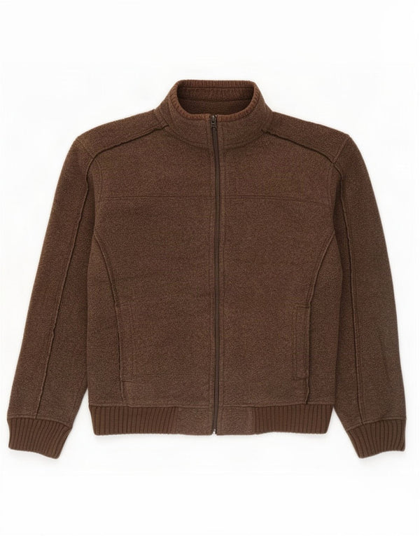 Marks & Spencer Mens Blue Harbour Tracksuit Top Jacket Medium Brown