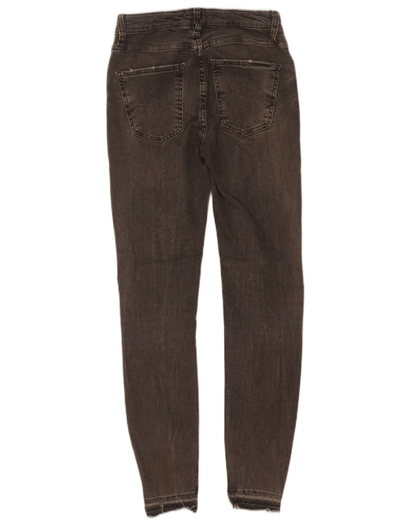 Zara Vaqueros Pitillo Mujer EU 36 XS W26 L28 Gris
