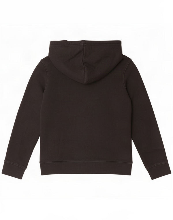 Adidas Womens Oversized Hoodie Jumper UK 6 XS Black Cotton