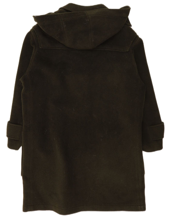 Vintage mujer con capucha abrigo de lona de gran tamaño Reino Unido 18 XL Caqui