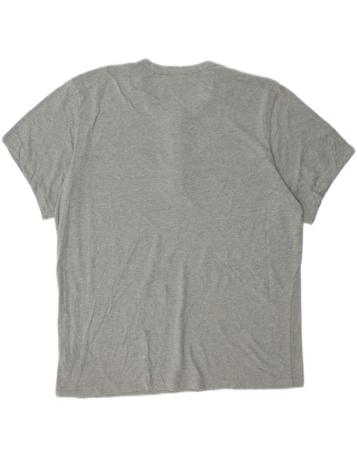EDDIE BAUER Camiseta Hombre Top Grande Gris Algodón