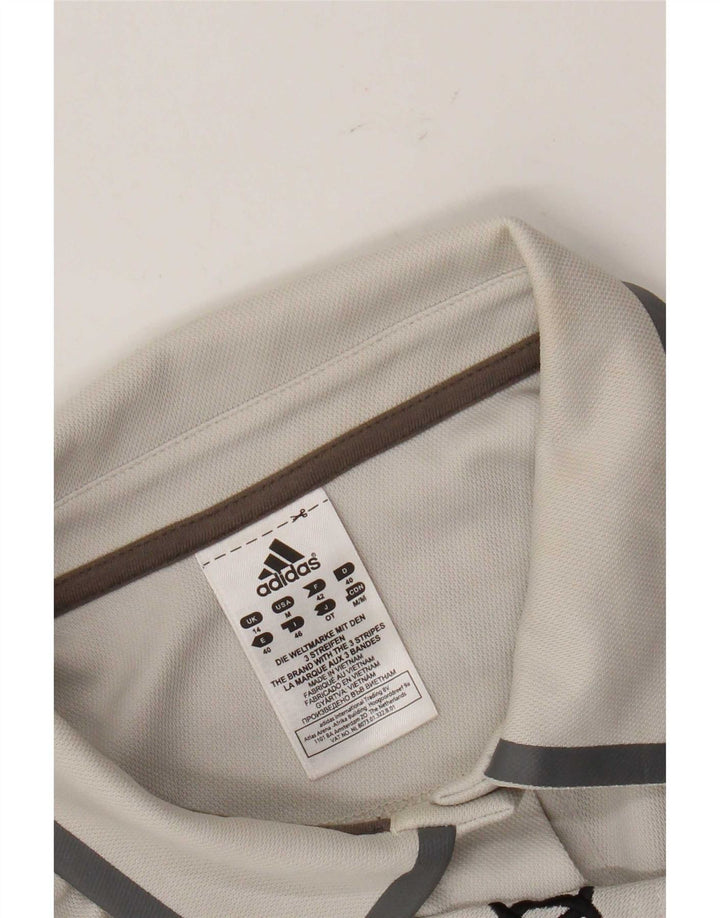 Adidas Polo gráfico para mujer UK 40 Poliéster gris medio