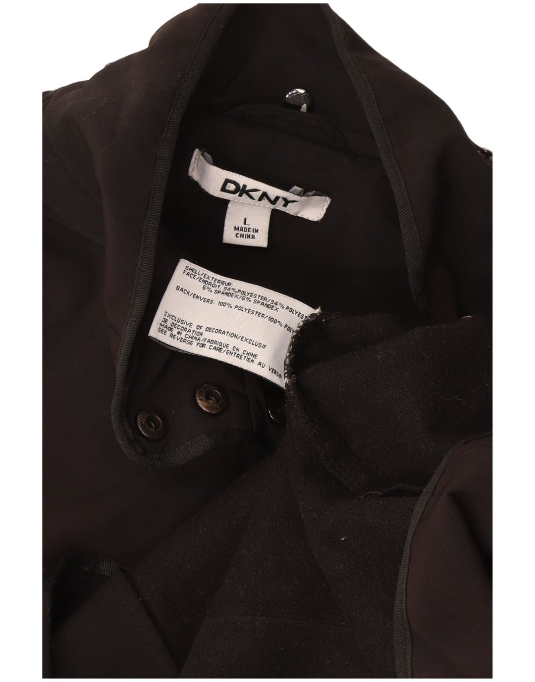 Dkny Chaqueta utilitaria para mujer UK 46 Poliéster gris grande