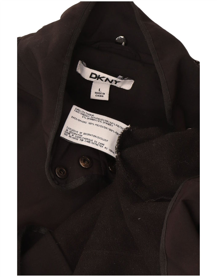 Dkny Chaqueta utilitaria para mujer UK 46 Poliéster gris grande