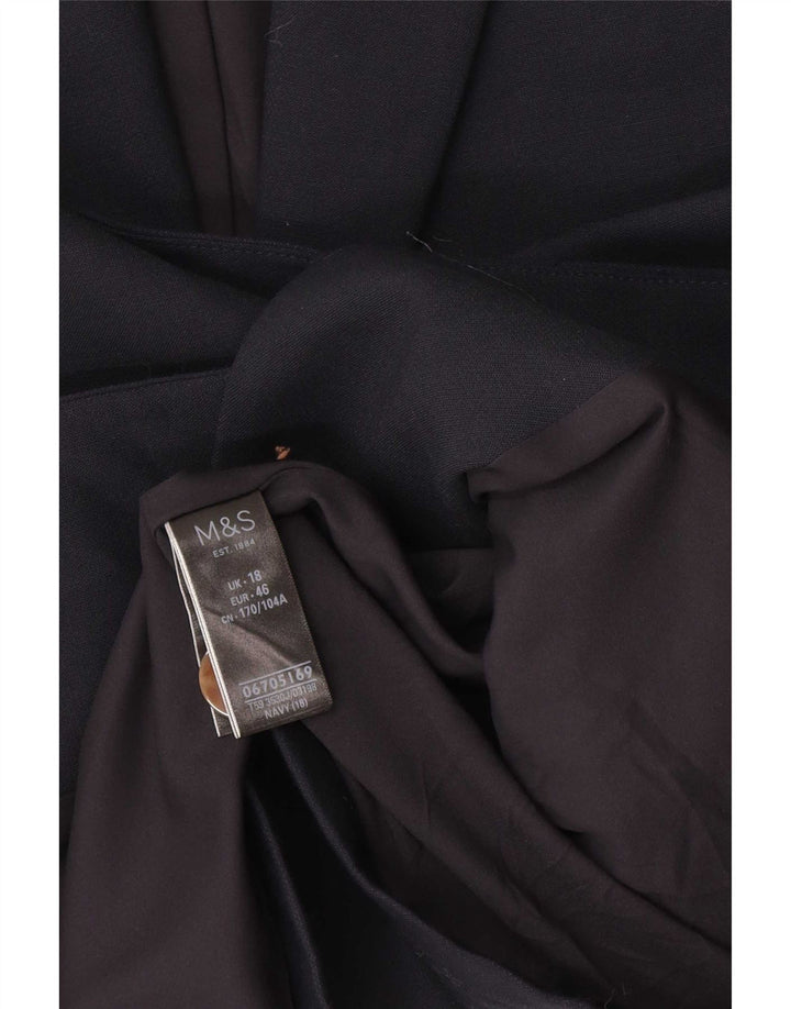 Marks & Spencer Chaqueta tipo blazer extragrande con 1 botón para mujer UK 40 XL Azul marino