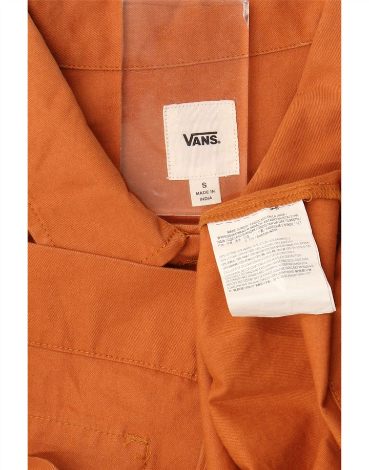 Vans Chaqueta bomber extragrande corta para mujer UK 10 Small Orange Cotton