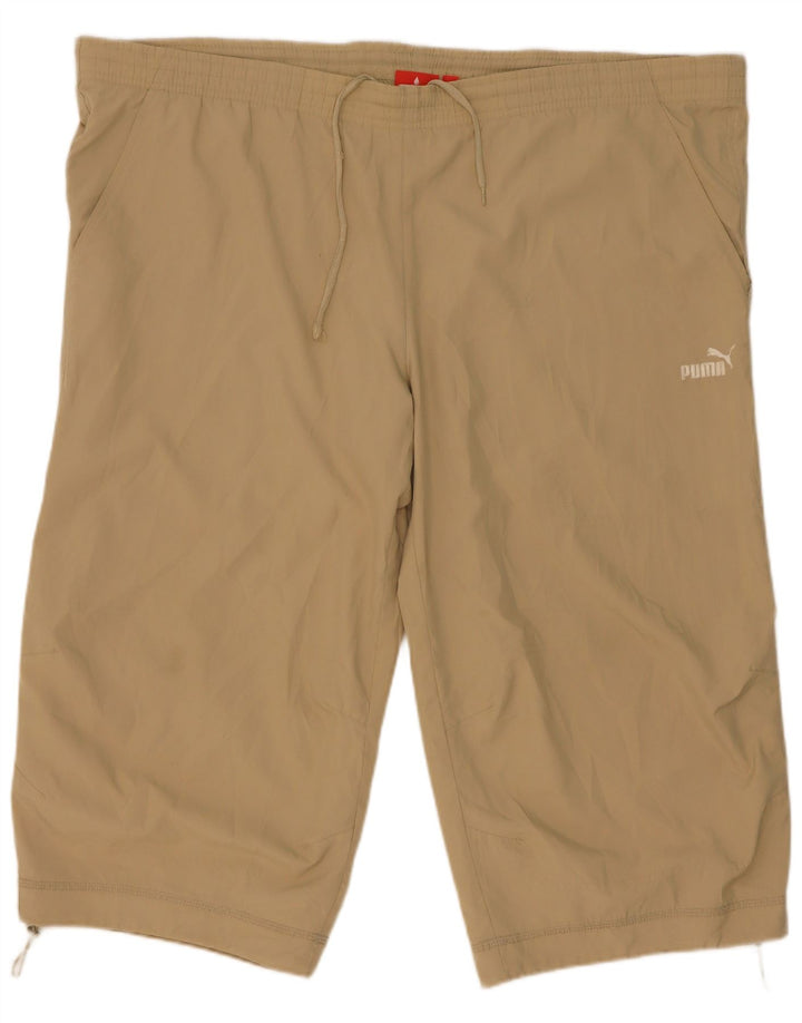 Puma Pantalones cortos deportivos para hombre 2XL Beige