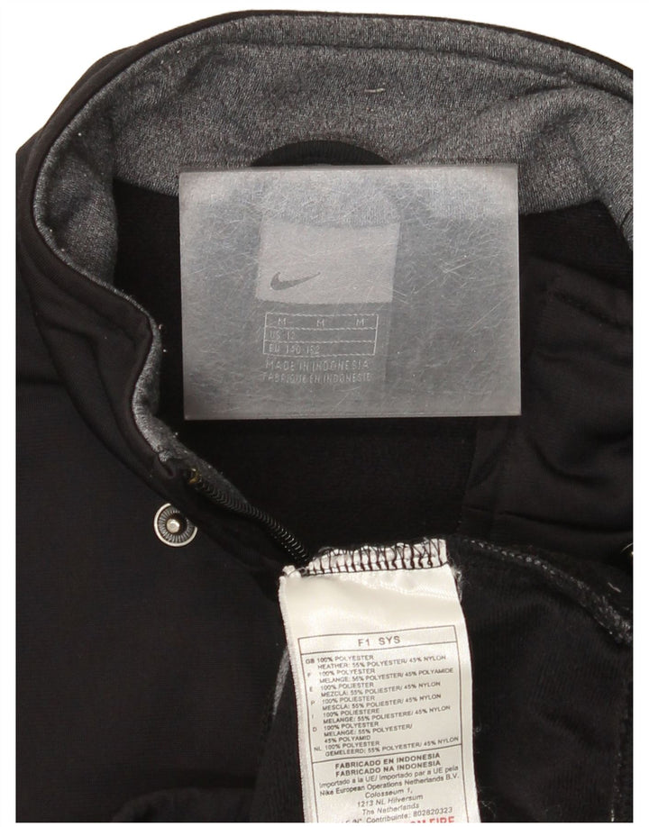 Nike - Chaqueta de chándal para niño, 10-11 años, tamaño mediano, color negro