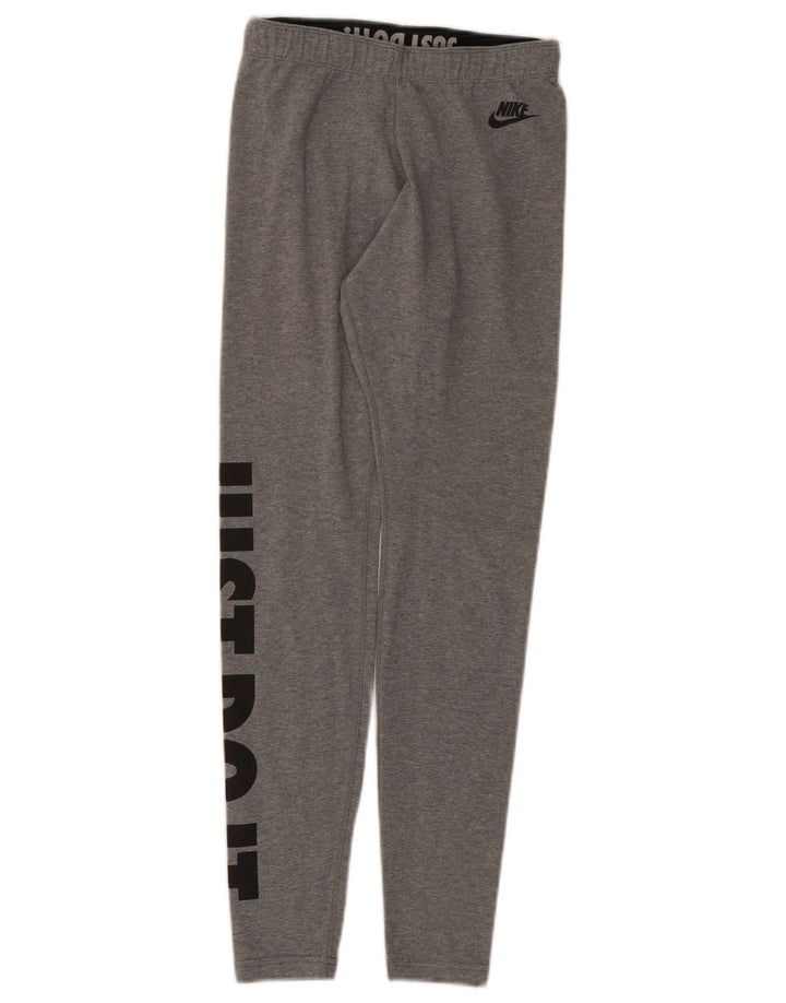 Nike Leggings gráficos para mujer Reino Unido 8 Pequeño gris moteado de algodón