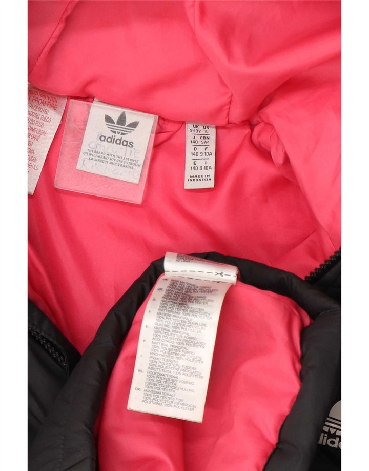 Adidas Chaqueta acolchada con capucha para niña 9-10 años Gris Poliéster