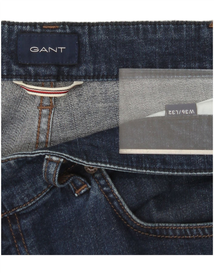 GANT Vaqueros rectos para hombre W36 L32 Azul marino Algodón