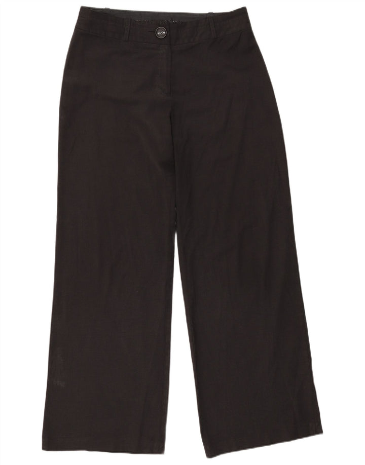 Laura Ashley Pantalones Casuales para Mujer UK 12 Medium W30 L31 Poliéster Negro