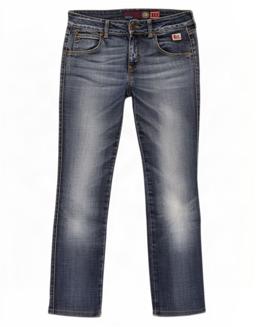 Roy Rogers Vaqueros ajustados Seven Bell para mujer W27 L29 azul