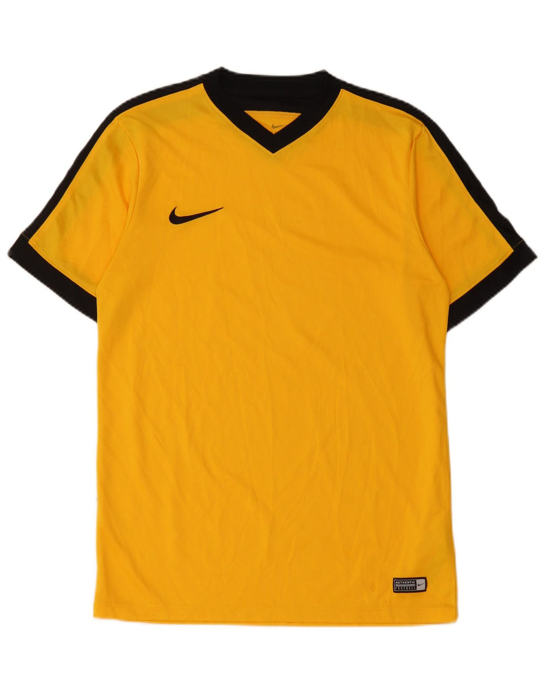 Camiseta Nike Dri Fit para hombre Poliéster color block amarillo medio