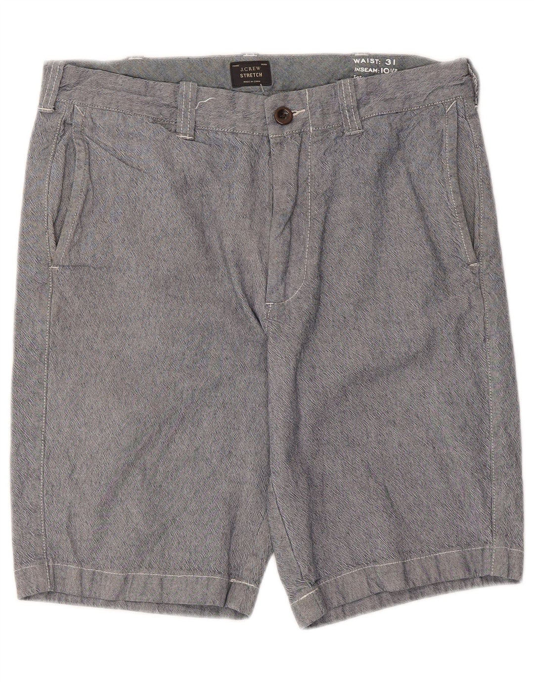 J. Crew Pantalones cortos chinos para hombre W31 Algodón azul medio
