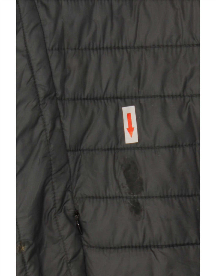 Champion Chaqueta acolchada con capucha para hombre UK 40 Large Grey Polyamide