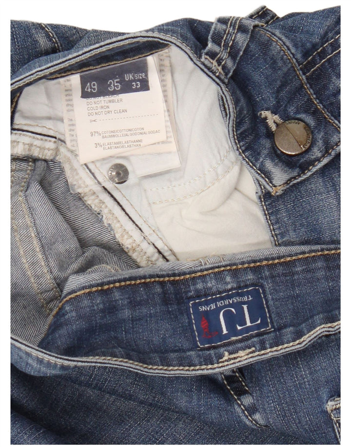 Vaqueros Trussardi Hombre Rectos W33 L32 Azul Algodón