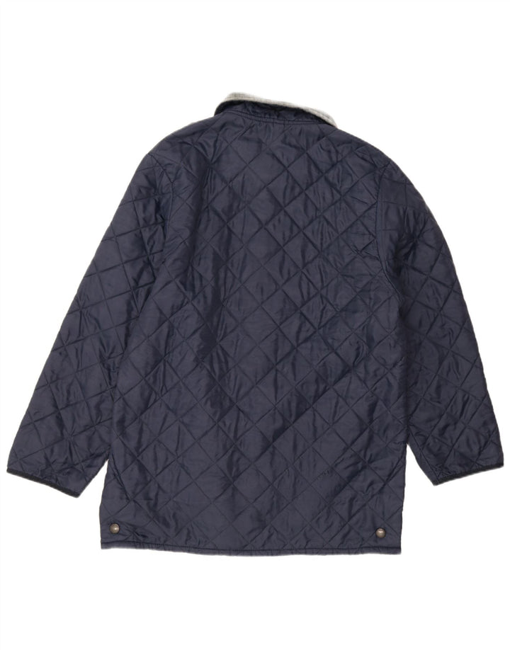 Barbour Chaqueta acolchada para hombre UK 40 Large Nylon azul marino