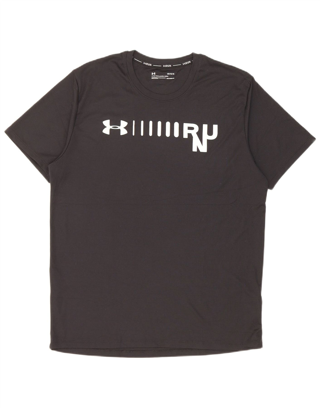 Under Armour Camiseta ajustada con gráfico para hombre, talla grande, poliéster negro