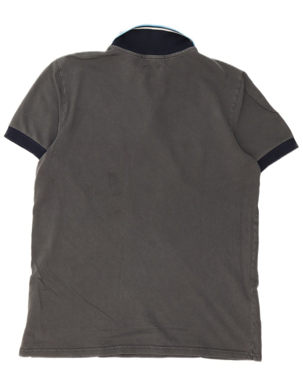 Polo Converse Hombre Grande Gris Clásico