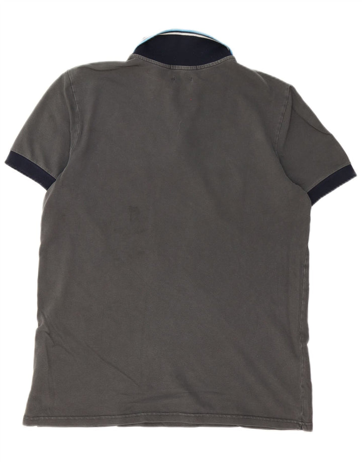 Polo Converse Hombre Grande Gris Clásico