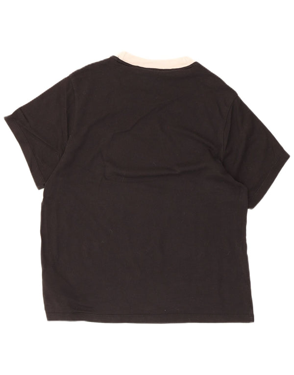 Adidas Camiseta para mujer Top UK 10 Small Black Cotton