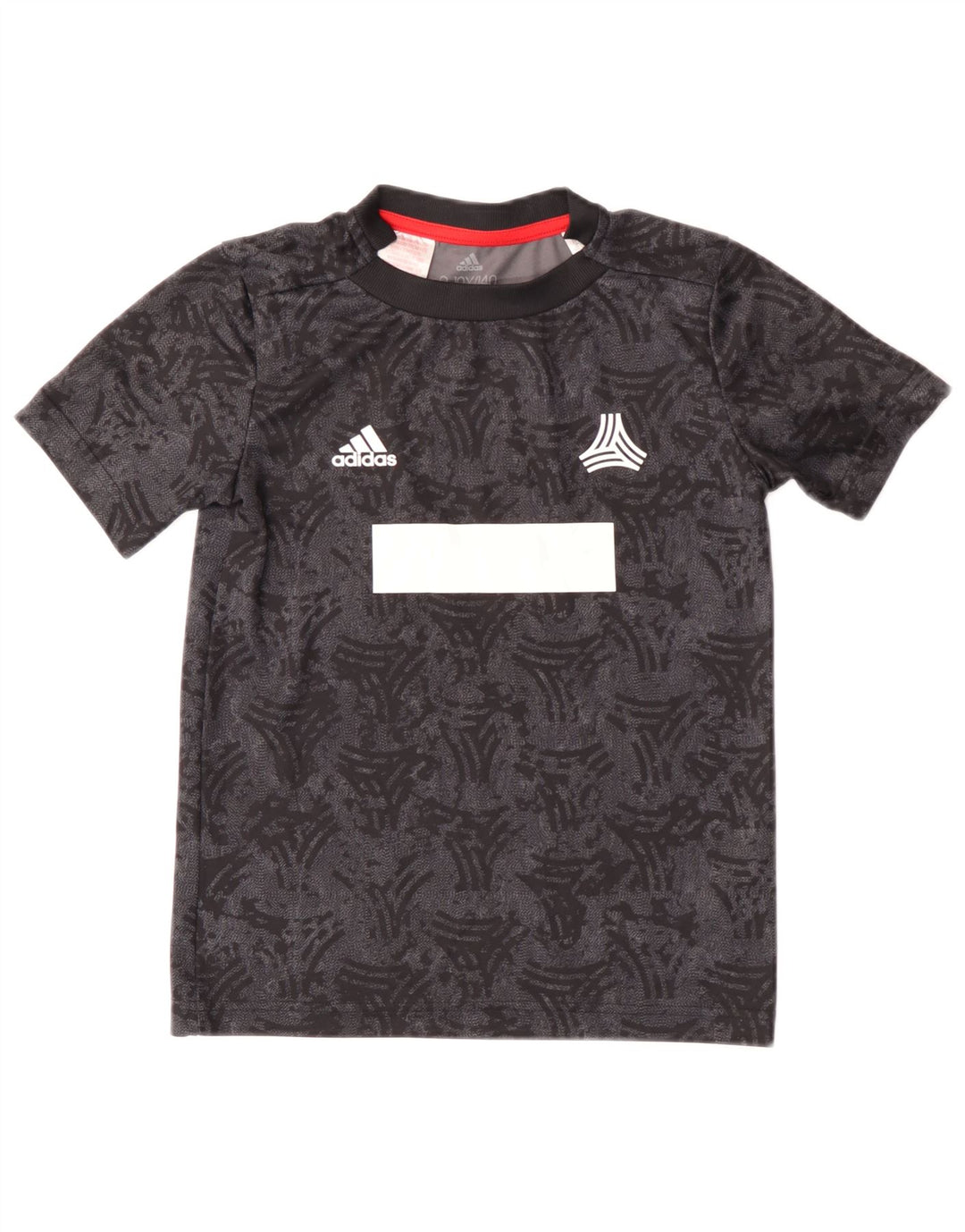 Adidas Camiseta gráfica para niño 9-10 años Negro Geométrico Poliéster