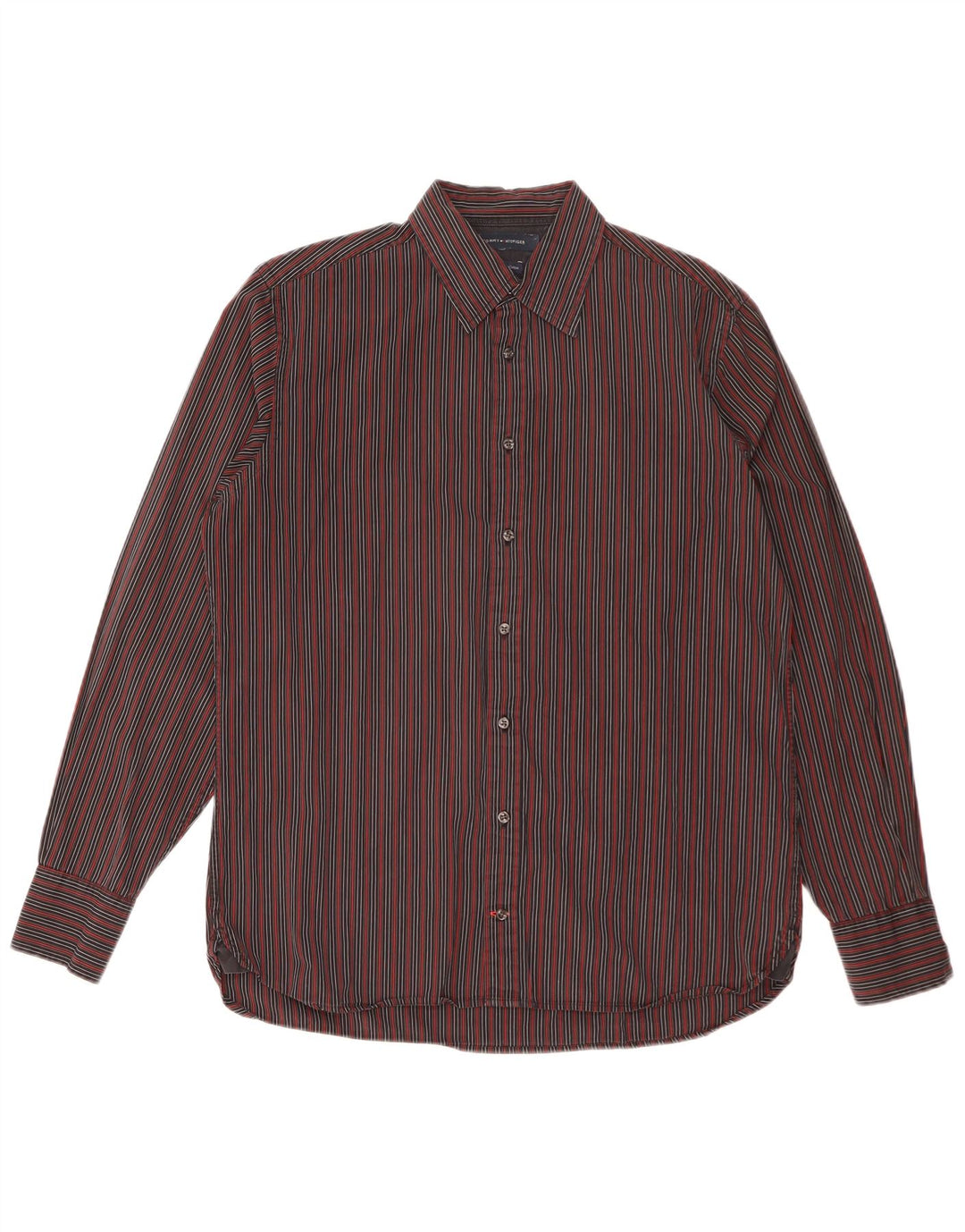 Camisa TOMMY HILFIGER Hombre Medium Black Stripes Cotton