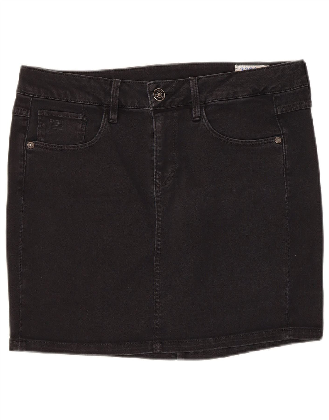 Minifalda Vaquera G-Star W30 Mediana De Algodón Negro