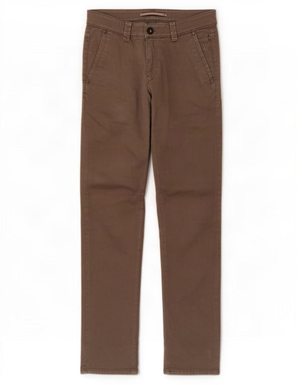 SIVIGLIA Pantalón chino ajustado para hombre W30 L32 Algodón gris