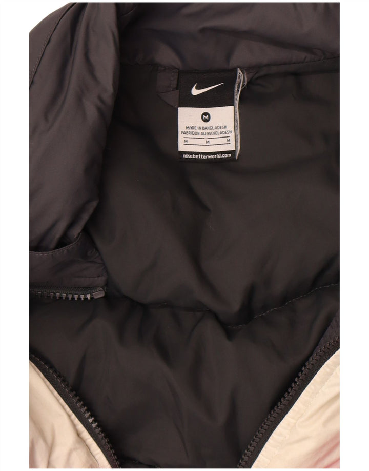 Chaqueta acolchada Nike para mujer UK 44 Mediana Negro Colorblock