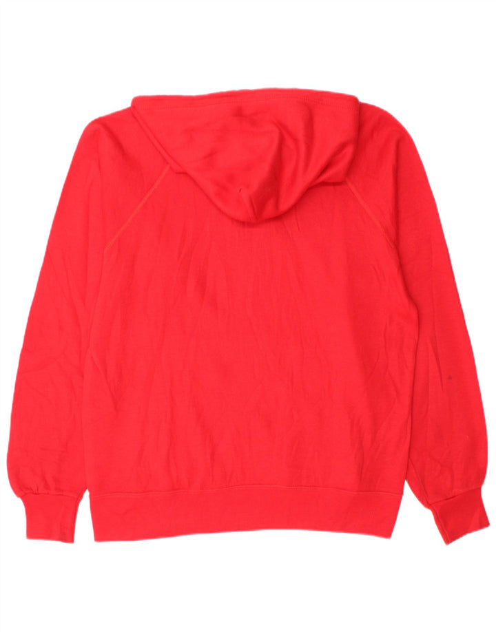 CHAMPION Sudadera con capucha gráfica para mujer Reino Unido 16 Grande Acrílico rojo